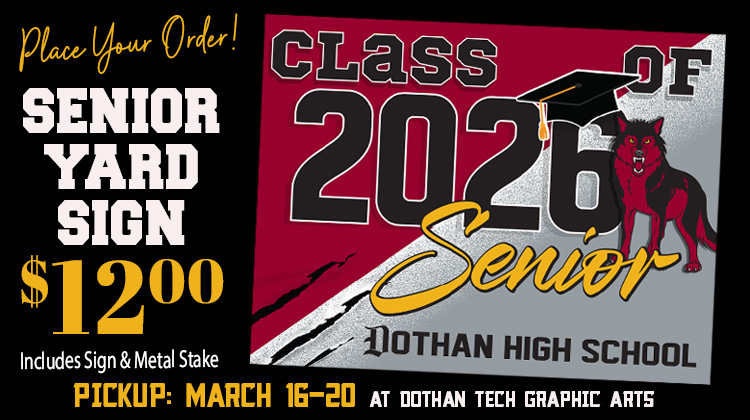 Senior 2026 Yard Sign